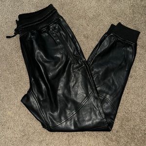 Zara Men Faux Leather Jogger
